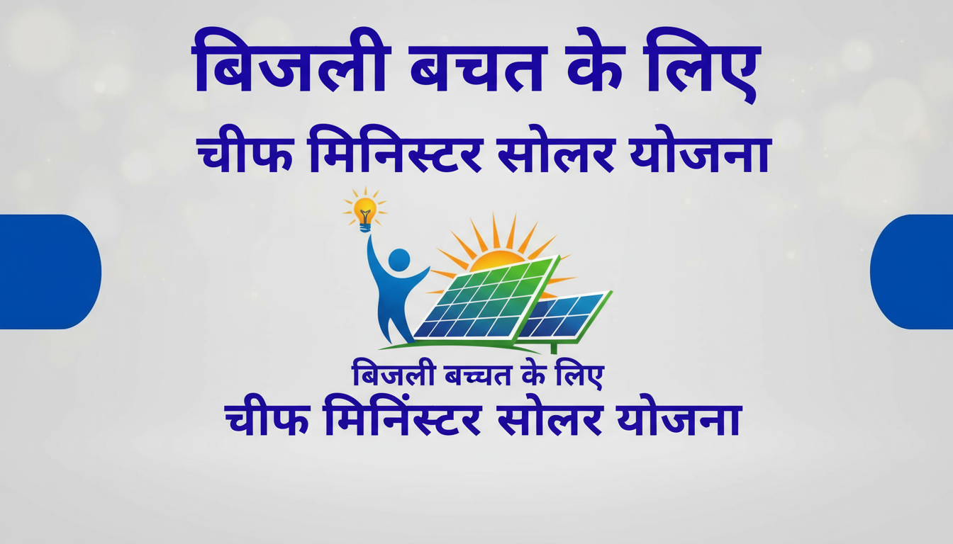 चीफ मिनिस्टर सोलर योजना: बिजली बचत और स्वच्छ ऊर्जा के लिए एक क्रांतिकारी पहल (Chief Minister Solar Yojana)